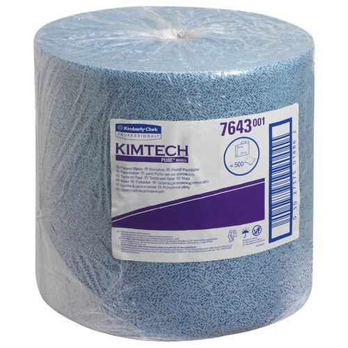 7643 Протирочный материал в рулонах Kimtech Prep синий (1 рул х 500 л)