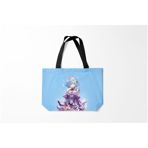 фото Сумка-шоппер / 46х35 см / аниме / re zero. жизнь с нуля в альтернативном мире zero рем burnettie