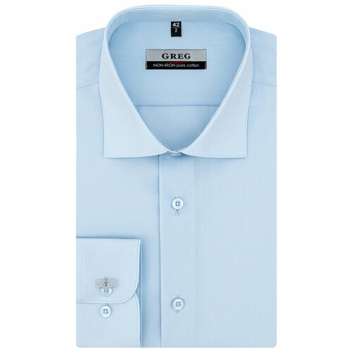 Рубашка GREG, размер 174-184/45, голубой