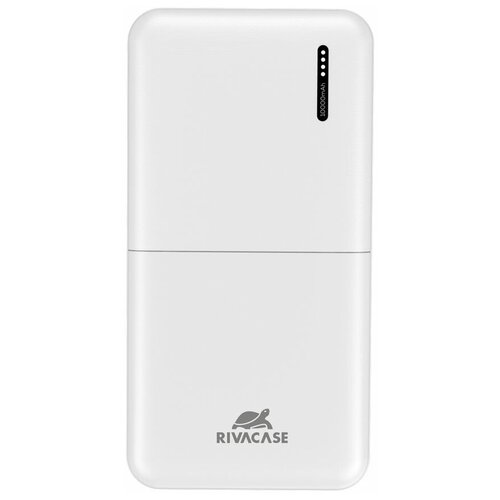 Внешний аккумулятор RIVACASE VA2532 10000 mAh QC/PD / белый внешний аккумулятор 10000 мач lyambda power delivery 20w qc3 0 slim lp305 green