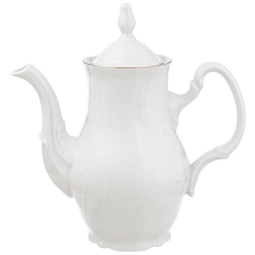 Кофейник 700 мл Bernadotte чешский фарфор с платиной, для приготовления кофе