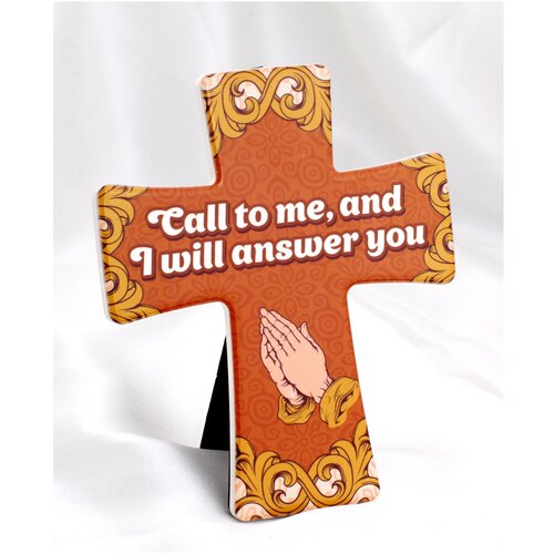 Крест керамический на подставке православный Христианский подарок 