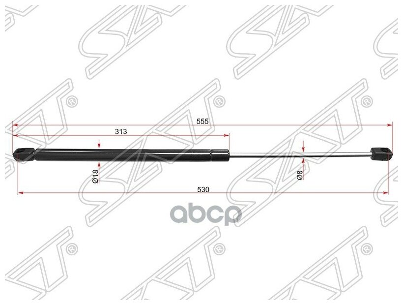 Амортизатор крышки багажника ASTRA G 98-05 (HBK) SAT ST-0132677