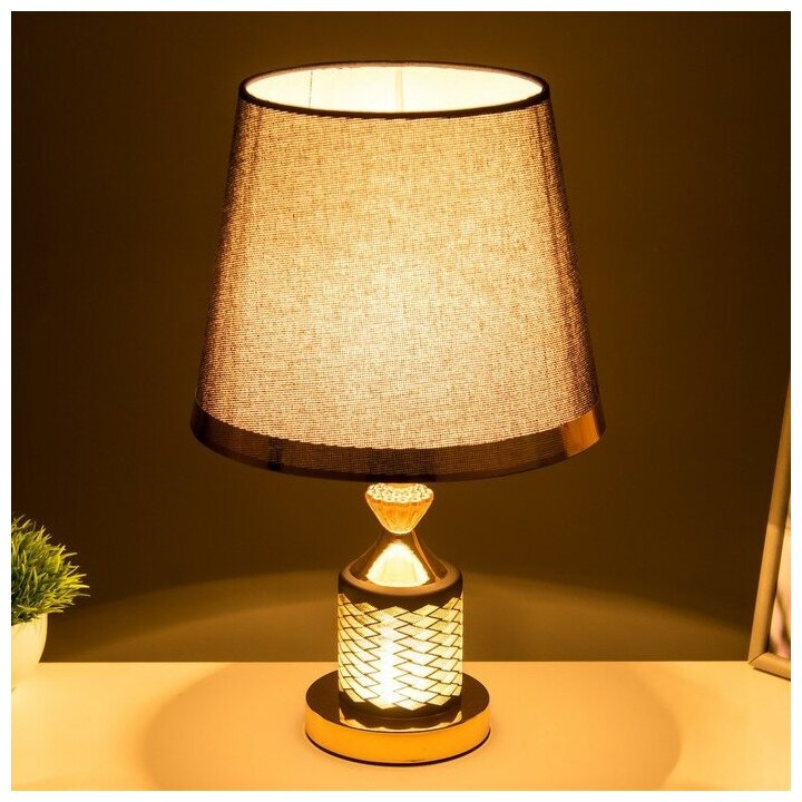 Настольная лампа"Фрефи" Е27 40Вт черный 25х25х42 см Risalux 9149624 . - фотография № 3
