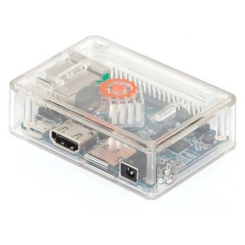 Прозрачный составной корпус для Orange Pi One комплект orange pi one и прозрачный пластиковый корпус кабель питания орандж пай