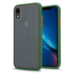 YOHO Чехол защитный - противоударный, матовый, для телефона iPhone XR. Оливковый - оранжевый YPZCHXR/OO - изображение