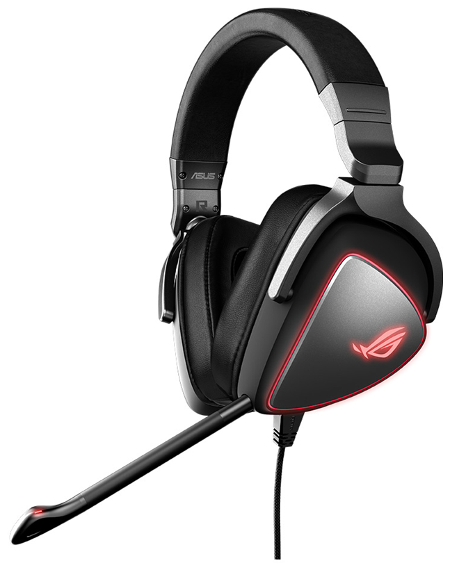 Наушники ROG DELTA ORIGIN Headset w/ Mic Wired (USB) 387g 20-40000Hz 50mm Drivers RTL