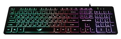 Клавиатура игровая Dialog KGK-17U black Gan-Kata с подсветкой - чёрная
