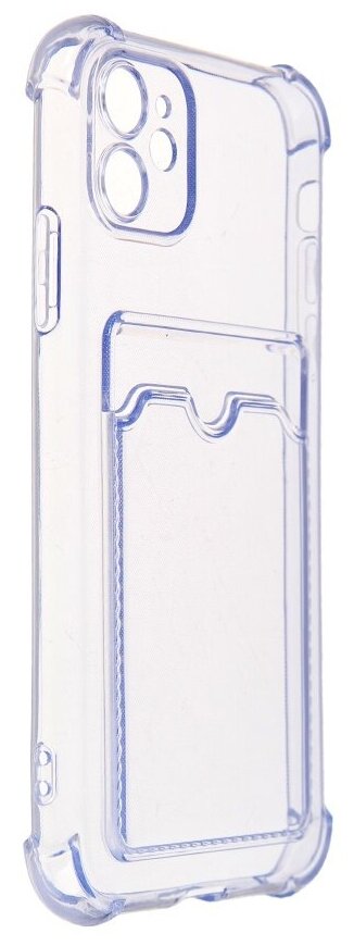 Чехол LuxCase для APPLE iPhone 11 TPU с картхолдером Light-Blue 63520 - фото №1