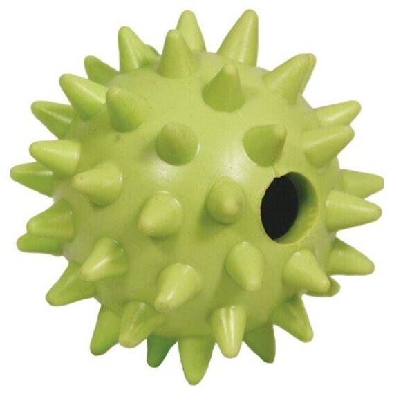 Игрушка для собак Triol из литой резины "Мяч игольчатый", d65мм