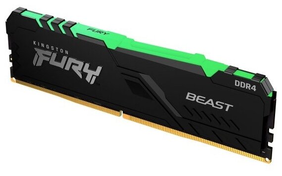 Оперативная память Kingston DDR4 16Gb 3200 MHz pc-25600 FURY Beast Black RGB (KF432C16BB1A/16)