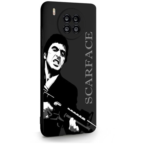 черный силиконовый чехол musthavecase для xiaomi 12 lite scarface tony montana лицо со шрамом для сяоми 12 лайт Черный силиконовый чехол MustHaveCase для Honor 50 Lite Scarface Tony Montana Лицо со шрамом для Хонор 50 Лайт