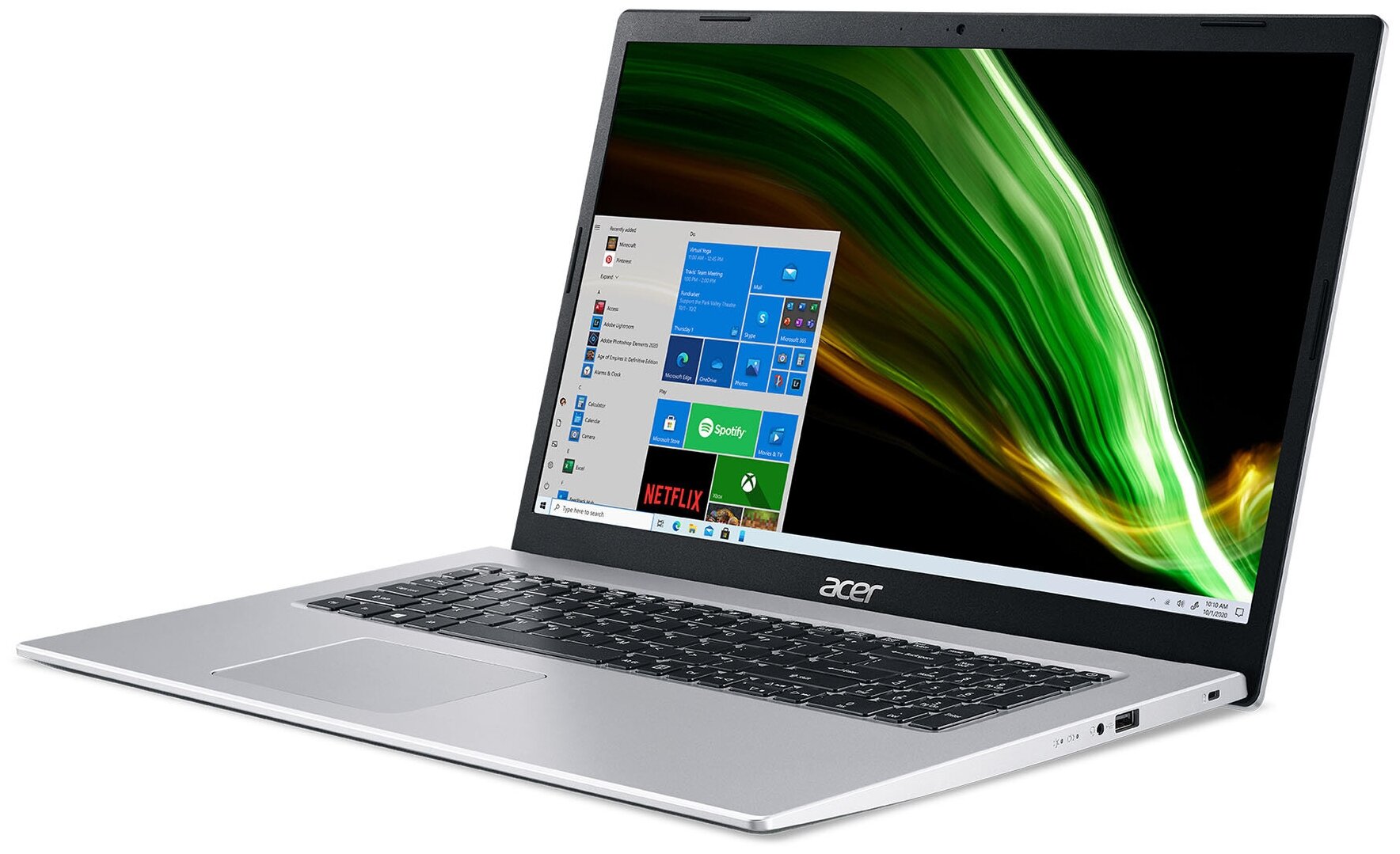 Ноутбук Acer Aspire 3 A317-53-30BL i3 1115G48GbSSD512Gb173IPSFHDW11Prosilver