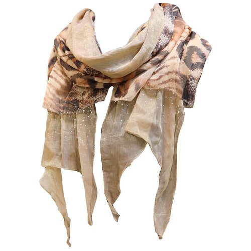 Шарф Crystel Eden,200х34 см, бежевый шарф crystel eden 180х55 см бежевый