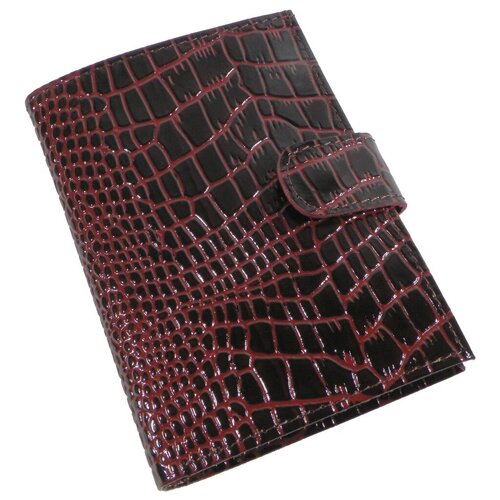 фото Кошелек бумажник водителя из натуральной кожи женский бордовый cro-o-76-98 нет бренда