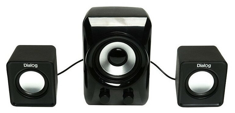 Dialog Colibri AC-202UP BLACK - колонки 2.1, 11W RMS, черные, питание от USB