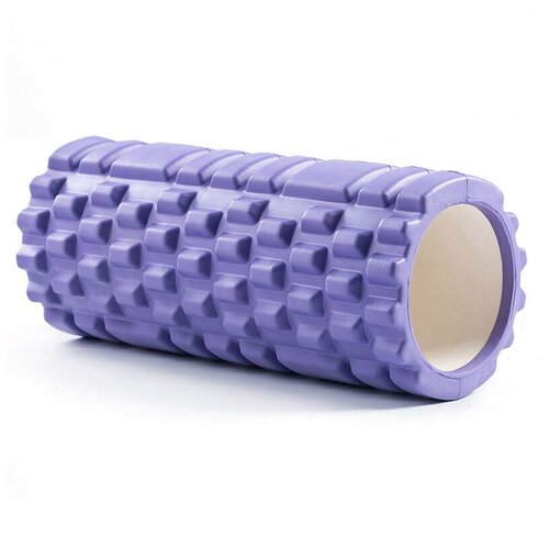 Массажный цилиндр Foam Roller 33см - Фиолетовый