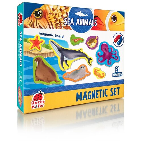 Купить Магнитный набор с доской Морские жители / Sea life, Roter Kafer
