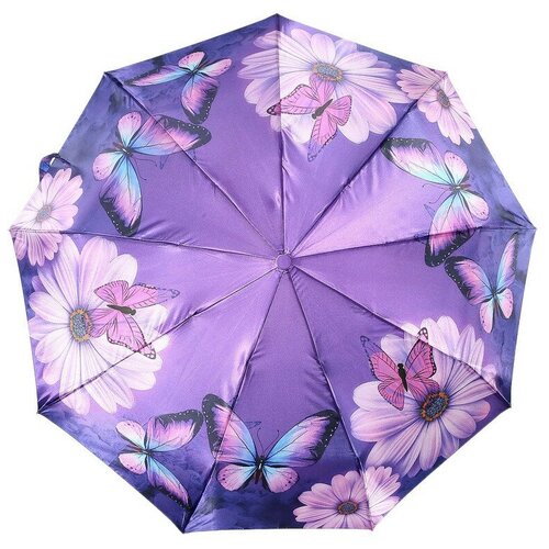 Зонт DripDrop, Женский, 3 слож, полуавтомат, в ассорти. 998