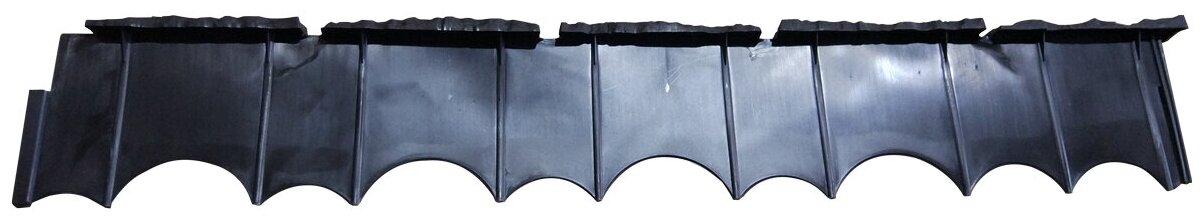 Бордюр Камешки 75х12,5х3,6 см пластиковый черный (комплект 5 шт.) - фотография № 3