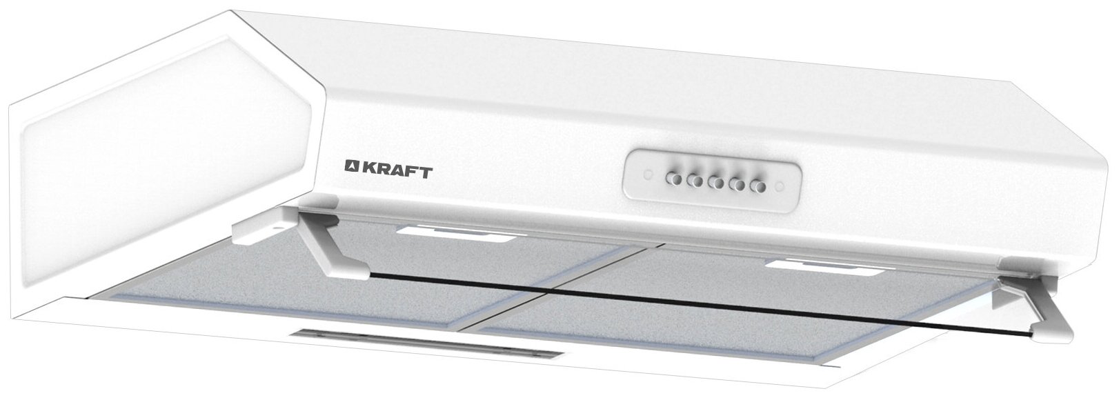 Воздухоочиститель KRAFT KF-SKH600 INOX /300 м3/ч, 2 алюминиевых фильтра /Турция - фотография № 1