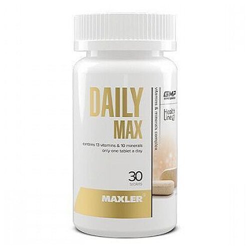 Витаминно-минеральный комплекс / Maxler Daily Max, 30 таблеток / Для мужчин и женщин