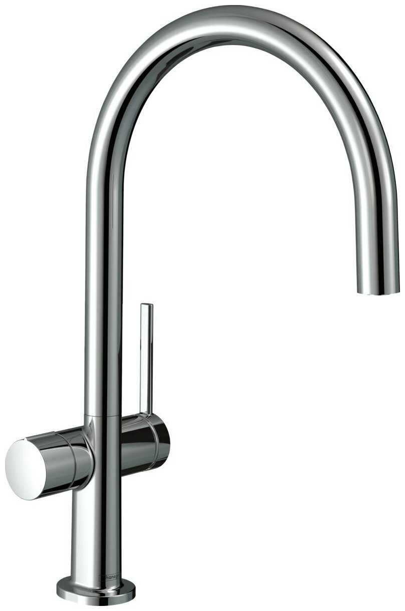 Смеситель для кухонной мойки hansgrohe Talis M54 220, с запорным вентилем 72805000, хром - фото №1