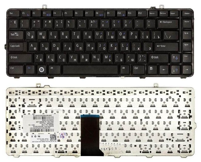 Клавиатура для ноутбука Dell Aefm8700310 русская черная 1110₽