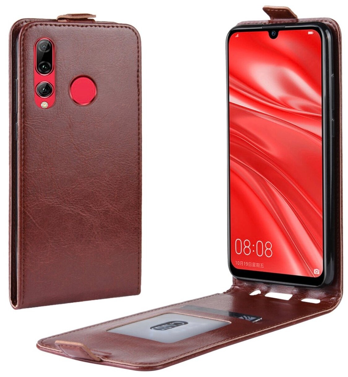 Чехол-флип Чехол. ру для Samsung Galaxy A10s вертикальный откидной коричневый