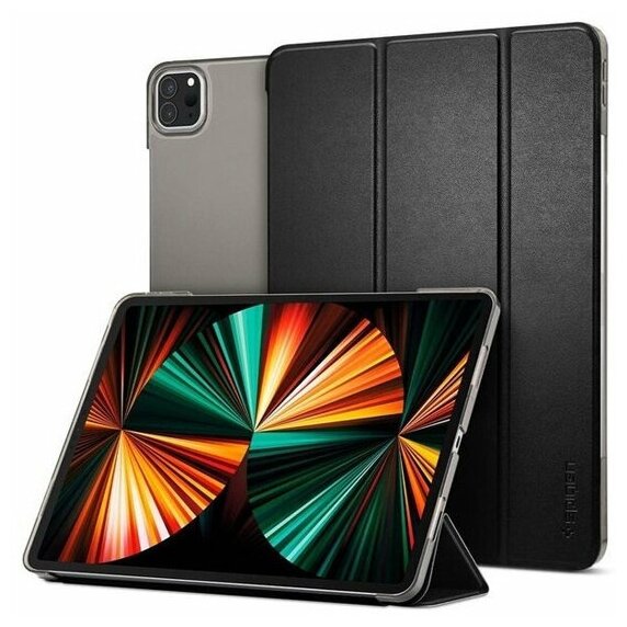 Чехол Spigen Smart Fold Black (ACS02882) для iPad Pro 12.9 (2021), черный