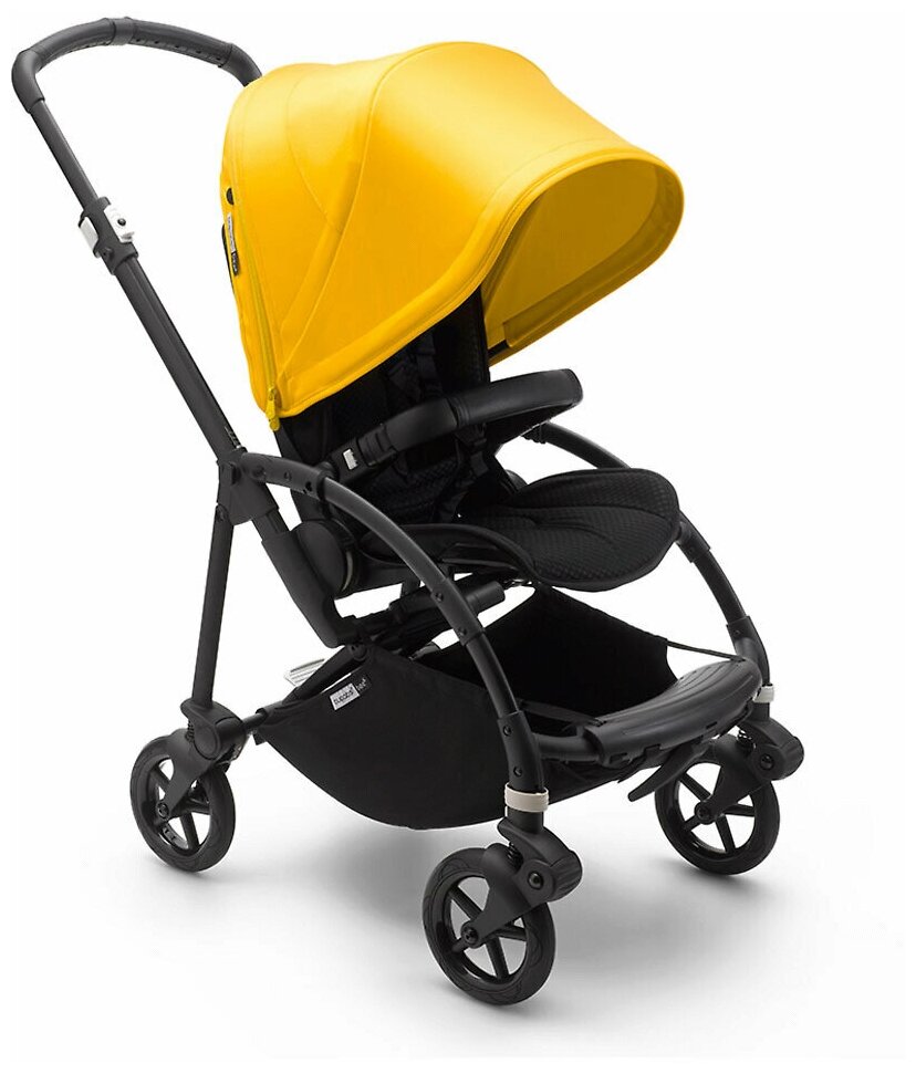 Прогулочная коляска Bugaboo Bee 6 Black, цвет Black / Lemon Yellow