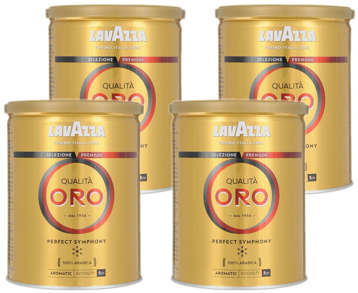 Кофе молотый Lavazza Qualita Oro (Куалита Оро) ж/б, 4x250г