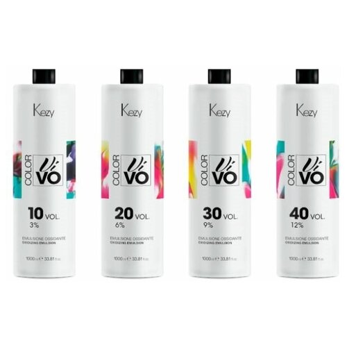 Оксидант KEZY Color Vivo Oxidizing Emulsion, 9%, 1000 мл окисляющая эмульсия для краски color oxy oxidizing emulsion 1000мл эмульсия 3% 10 vol