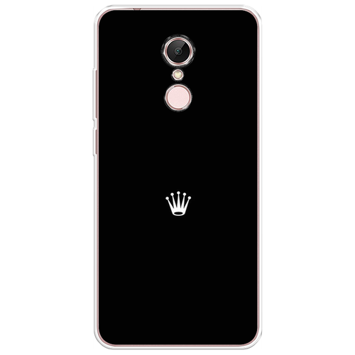 Силиконовый чехол на Xiaomi Redmi 5 / Сяоми Редми 5 Белая корона на черном фоне силиконовый чехол на xiaomi redmi k40 сяоми редми к40 белая корона на черном фоне
