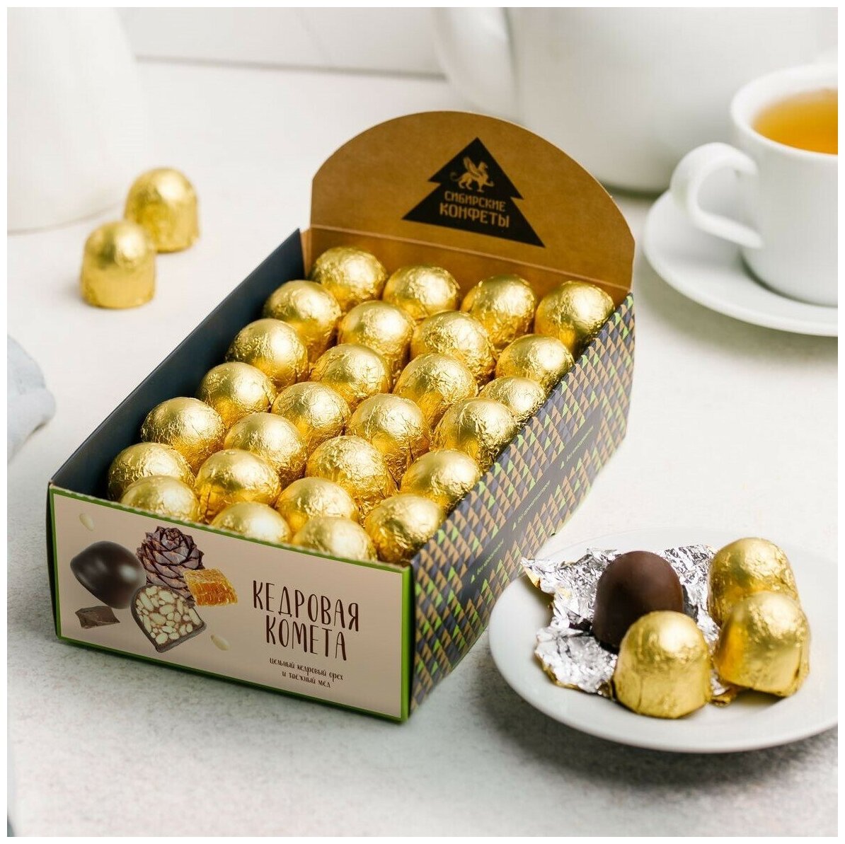 Кедровая комета Сибирские конфеты 540 г / мягкий грильяж / подарочные шоколадные конфеты в коробке — купить в интернет-магазине по низкой цене на Яндекс Маркете