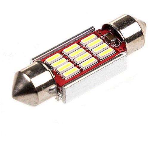 SKYWAY S08201309 Светодиодная лампа C5W 12v/5w салонн. подсв. номера 12 SMD обманка (36мм) SKYWAY