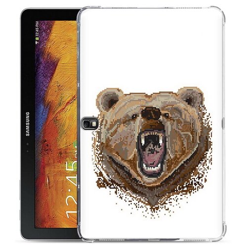чехол задняя панель накладка бампер mypads пивной медведь для samsung galaxy note 10 1 2014 sm p6000 p6050 lte p607 противоударный Чехол задняя-панель-накладка-бампер MyPads пиксельный медведь для Samsung Galaxy Note 10.1 2014 SM-P6000/P6050/LTE P607 противоударный