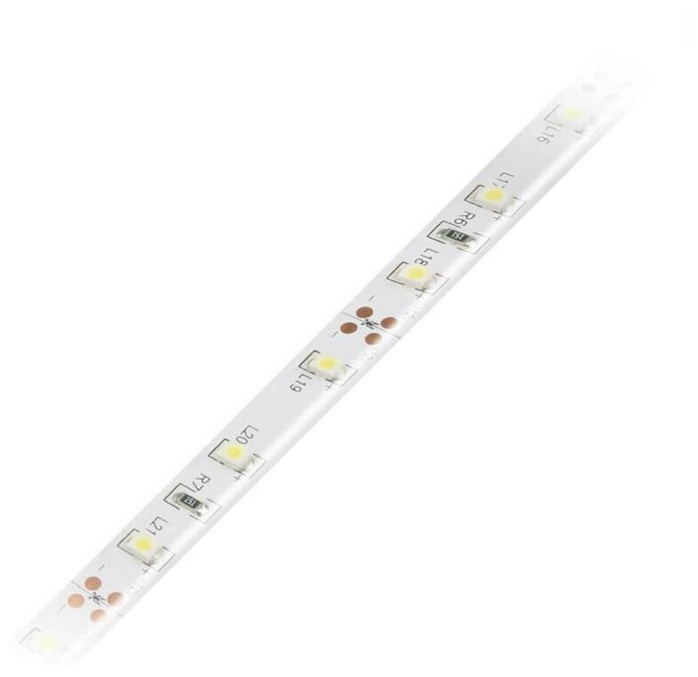 Volpe Светодиодная лента (UL-00004533) Volpe 4.8W/m 60LED/m 2835SMD теплый белый 5M ULS-Q323 2835-60LED/m-8mm-IP65-DC12V-4,8W/m-5M-3000K