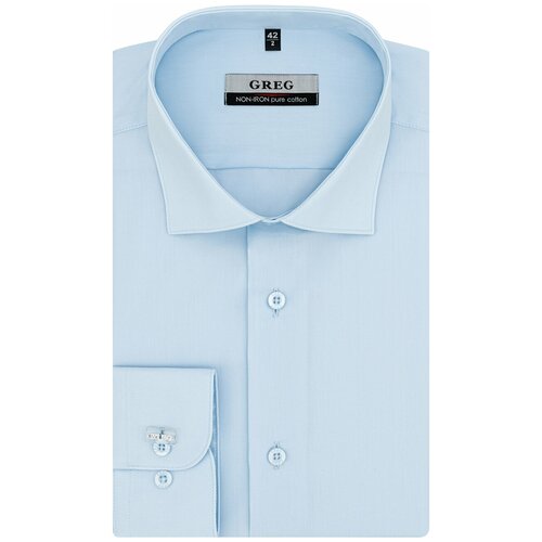 Рубашка GREG, размер 174-184/42, голубой