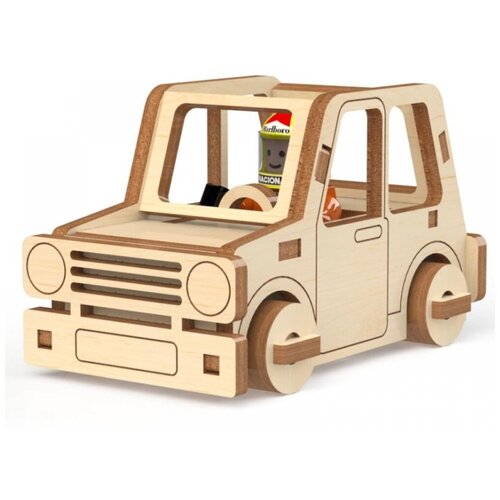 Деревянный конструктор, сборная модель автомобиля для детей Бибика 