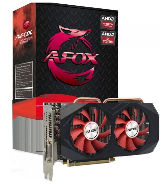 Видеокарта AFOX Radeon RX 570 8 ГБ AFRX570-8192D5H3-V2