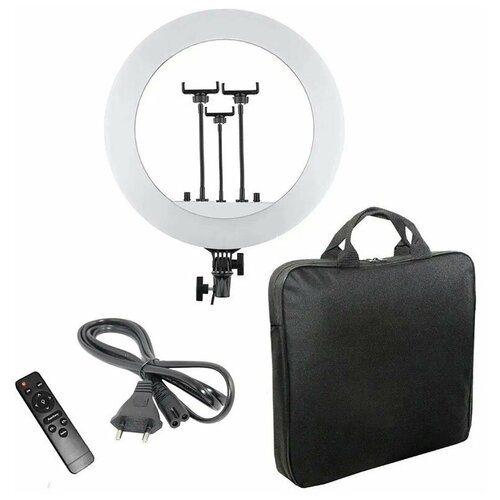 Лампа кольцевая светодиодная RL-21 без штатива диаметр 54 см с пультом дистанционного управления и сумкой 739000₽