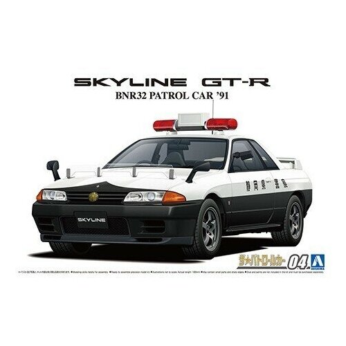 Aoshima NISSAN BNR32 SKYLINE GT-R Patrol Car '91, 1/24 Сборная модель aoshima nissan gt r r35 pure edition14 1 24 сборная модель