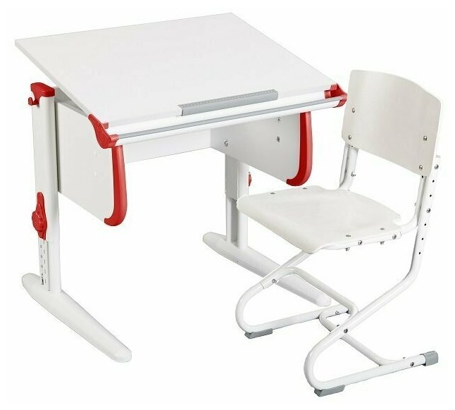 Комплект парта + стул, Парта Трансформер дэми СУТ-24 со стулом, 75х55х81.5 см