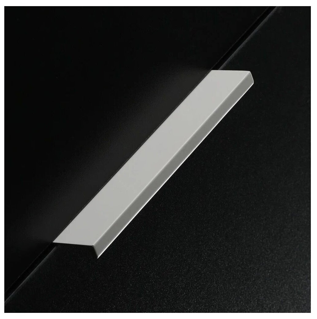 GTV Ручка мебельная алюминиевая HEXI 256мм/290мм, белый матовый - фотография № 3