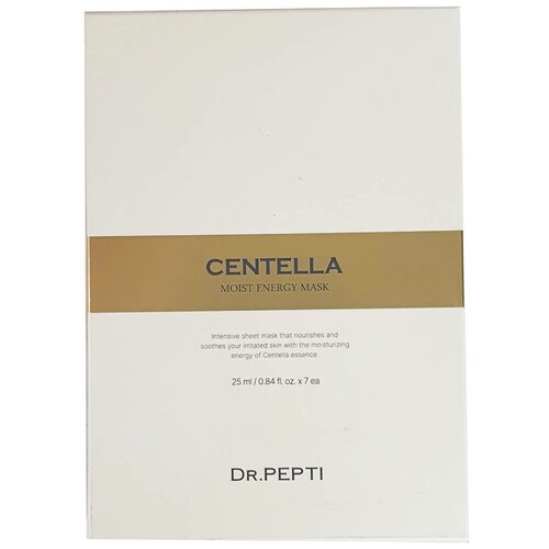 Маска для лица Centella Moist Energy Mask, Dr. Pepti+, 25 мл.*7 шт
