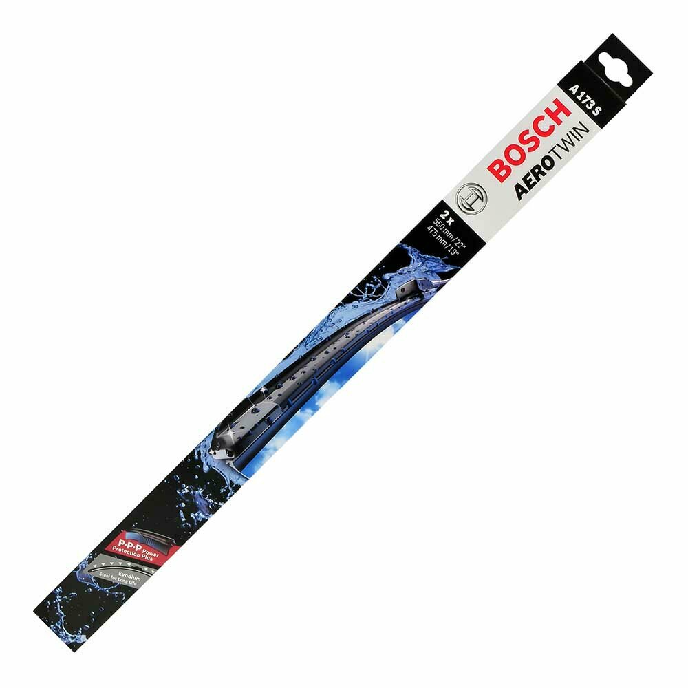 Щетка стеклоочистителя BOSCH AeroTwin, 475мм+550мм, бескаркасная [3397014173] - фото №14