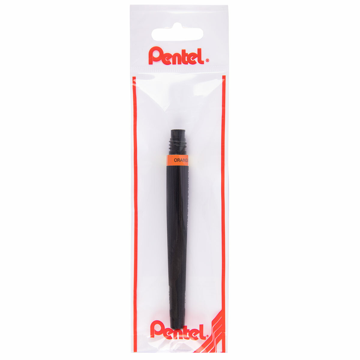 Сменный картридж "Pentel" для кисти с краской Colour Brush GFL кисть/круглое тонкое FR-107X оранжевый