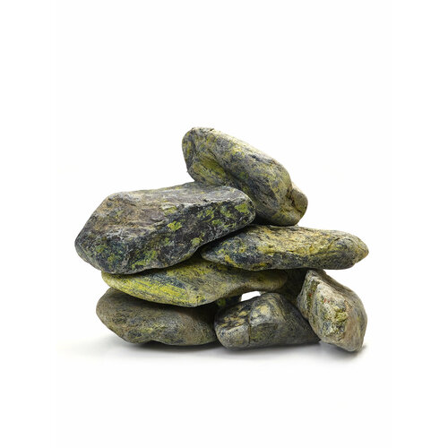 Камни декоративные Змеевик шлифованный для аквариума / для декора/ для цветов 5 кг.