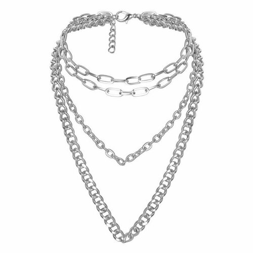 Колье Grande Stella, длина 44 см, серебряный